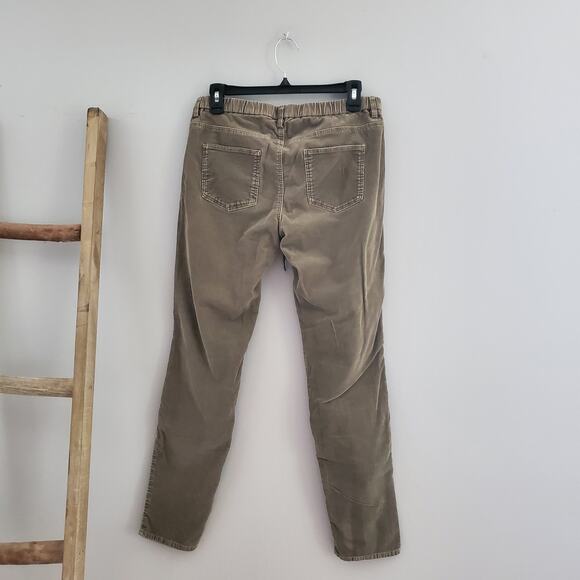 UNIQLO Women's Tan Straight Leg Drawstring Corduroy Pants Size L - Picture 2 of 7